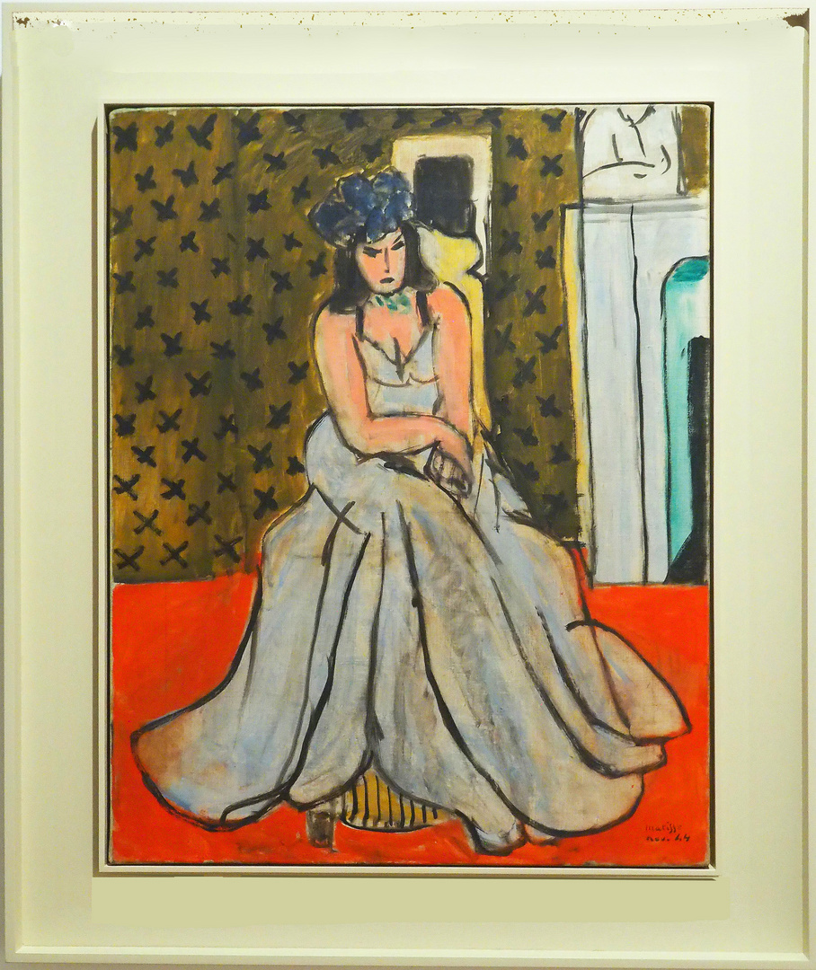 Femme au chapeau bleu  -  Henri Matisse (1944)