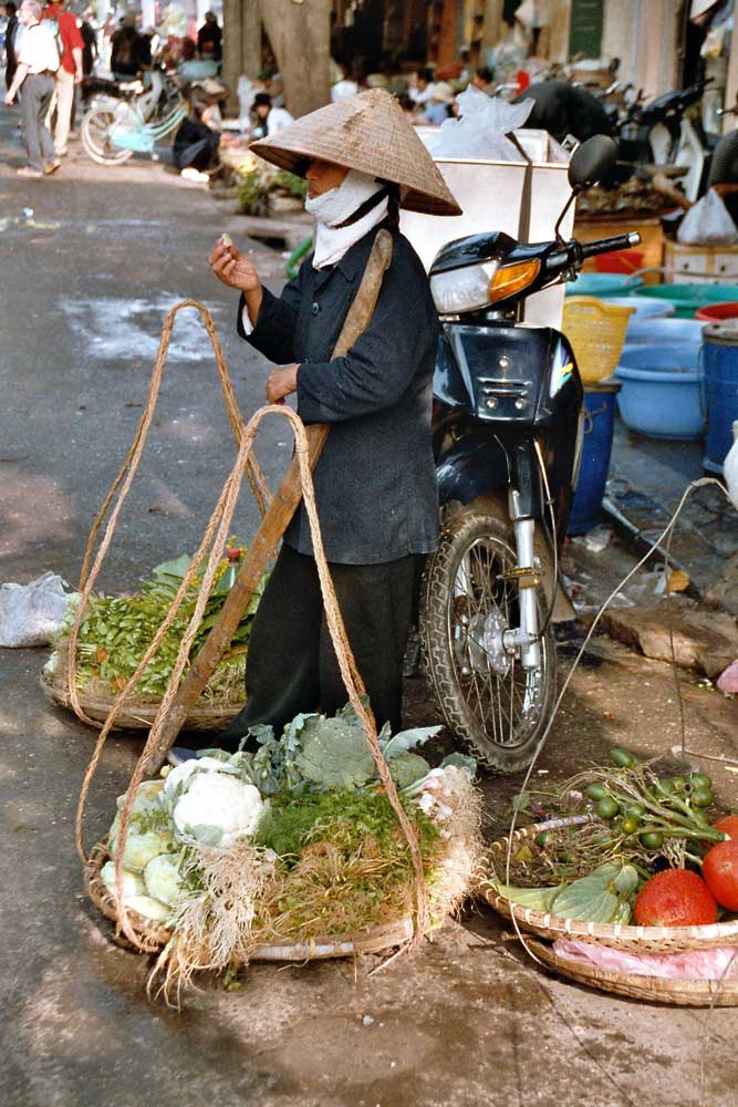 femme au marche