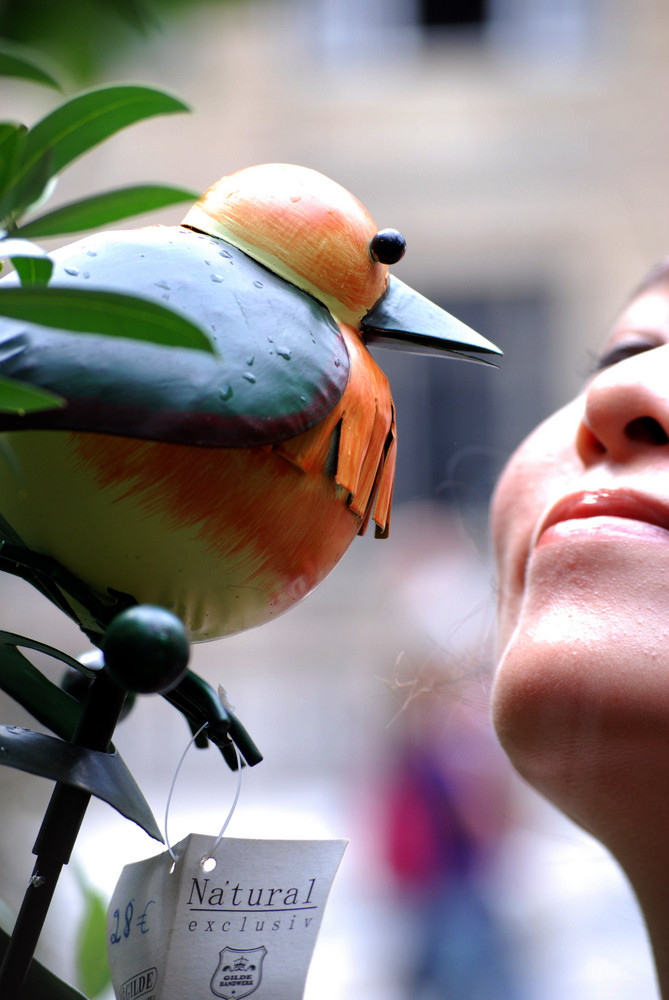 femme oiseau