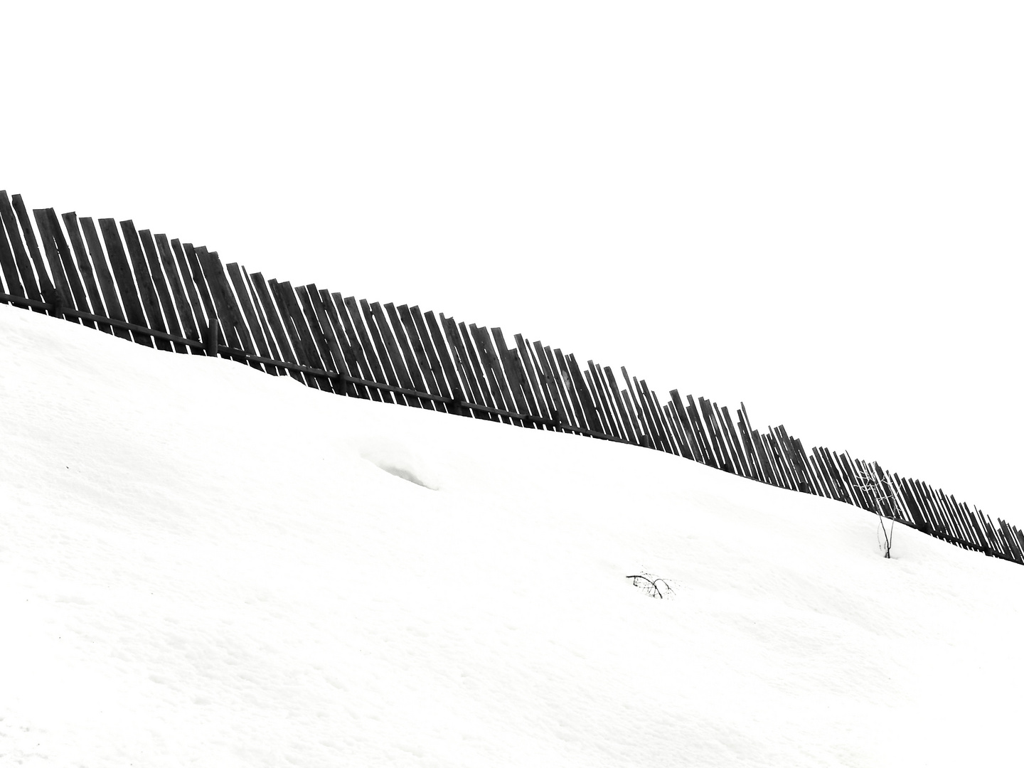 Fence in the snow II