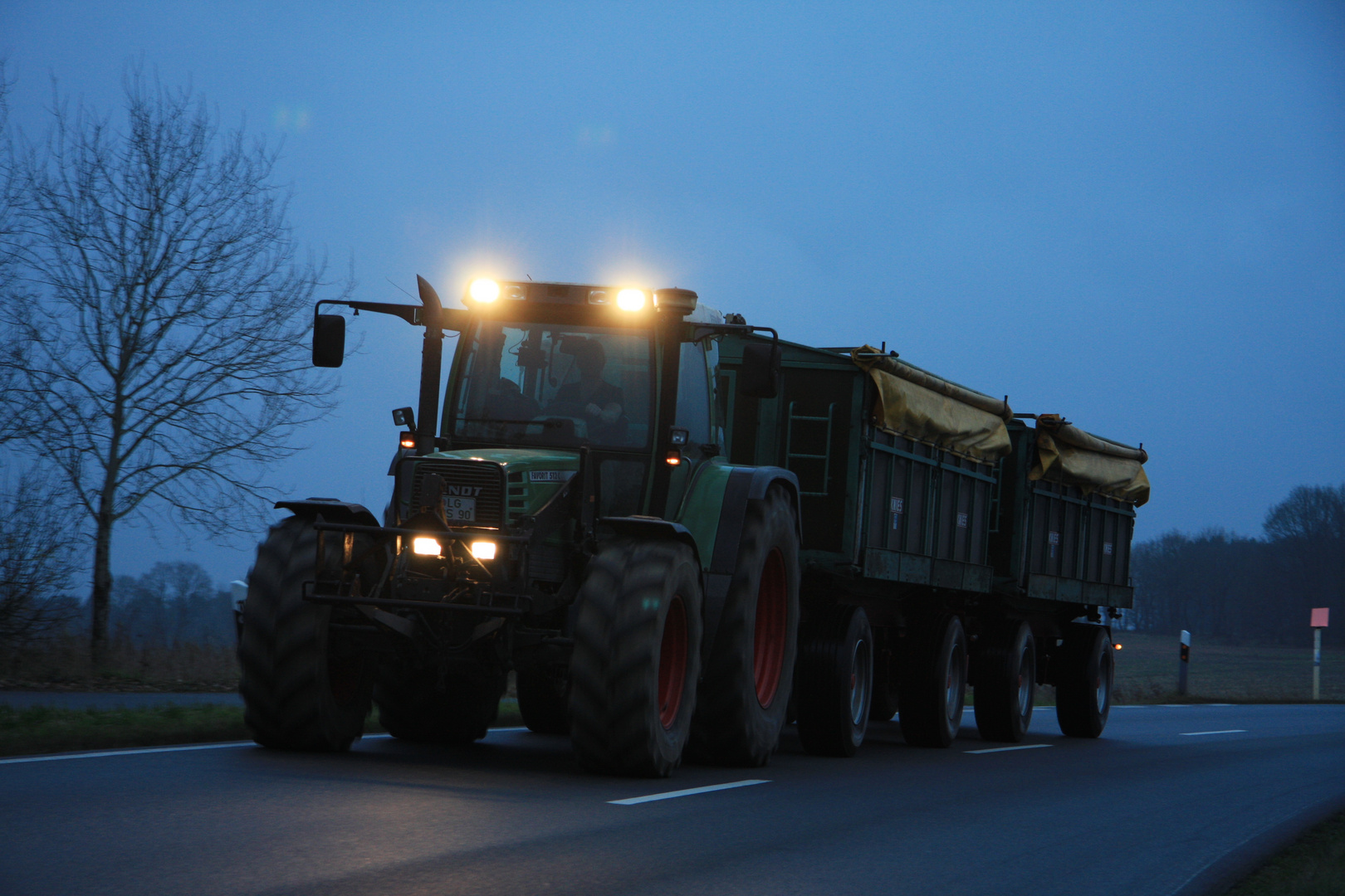 Fendt 512 C Rückfahrt