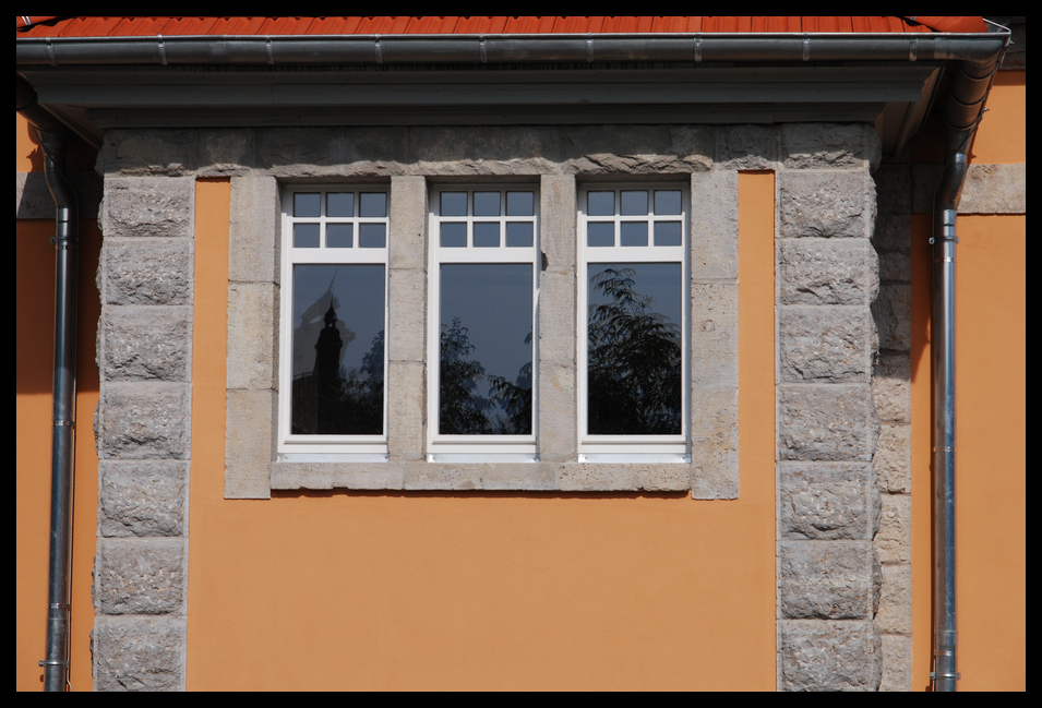 Fenster am alten Meininger Volksbad