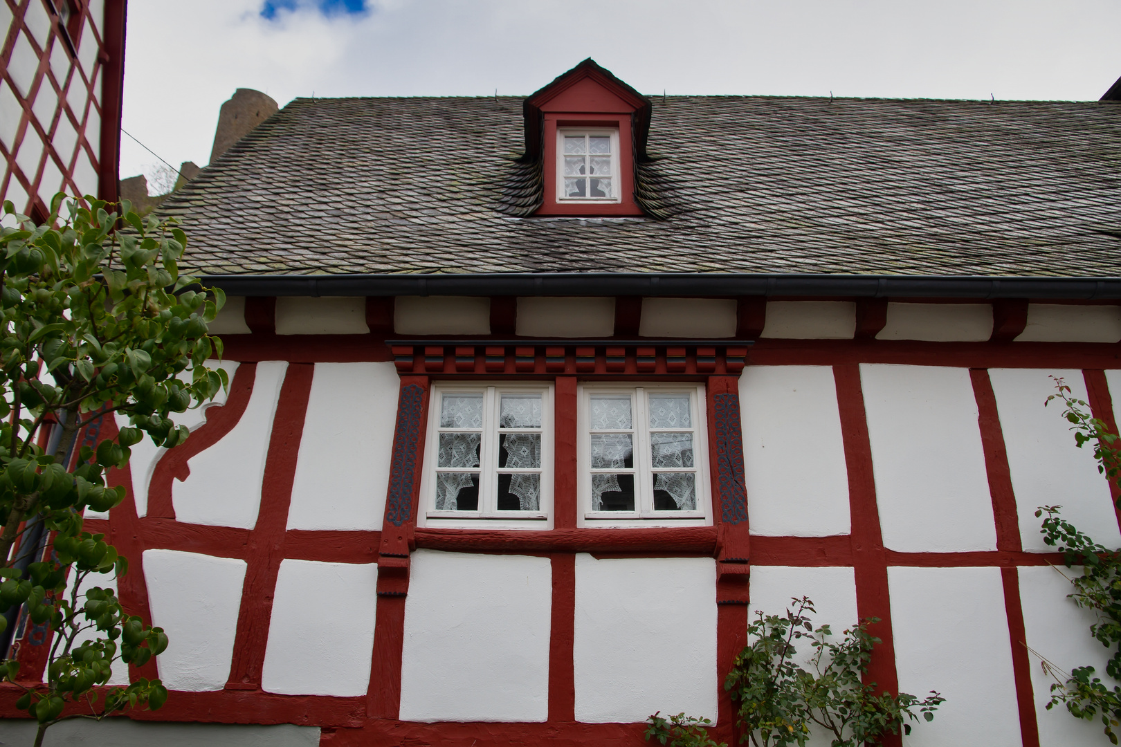 Fenster an einen Fachwerkhaus