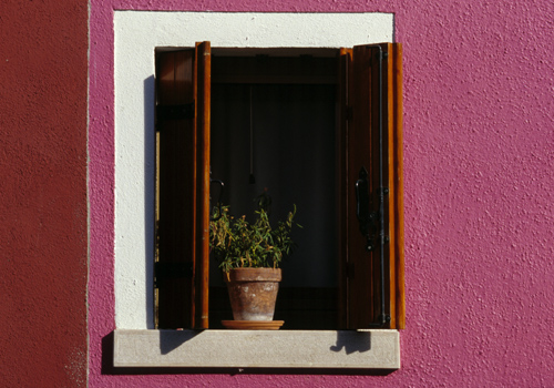 Fenster auf Burano