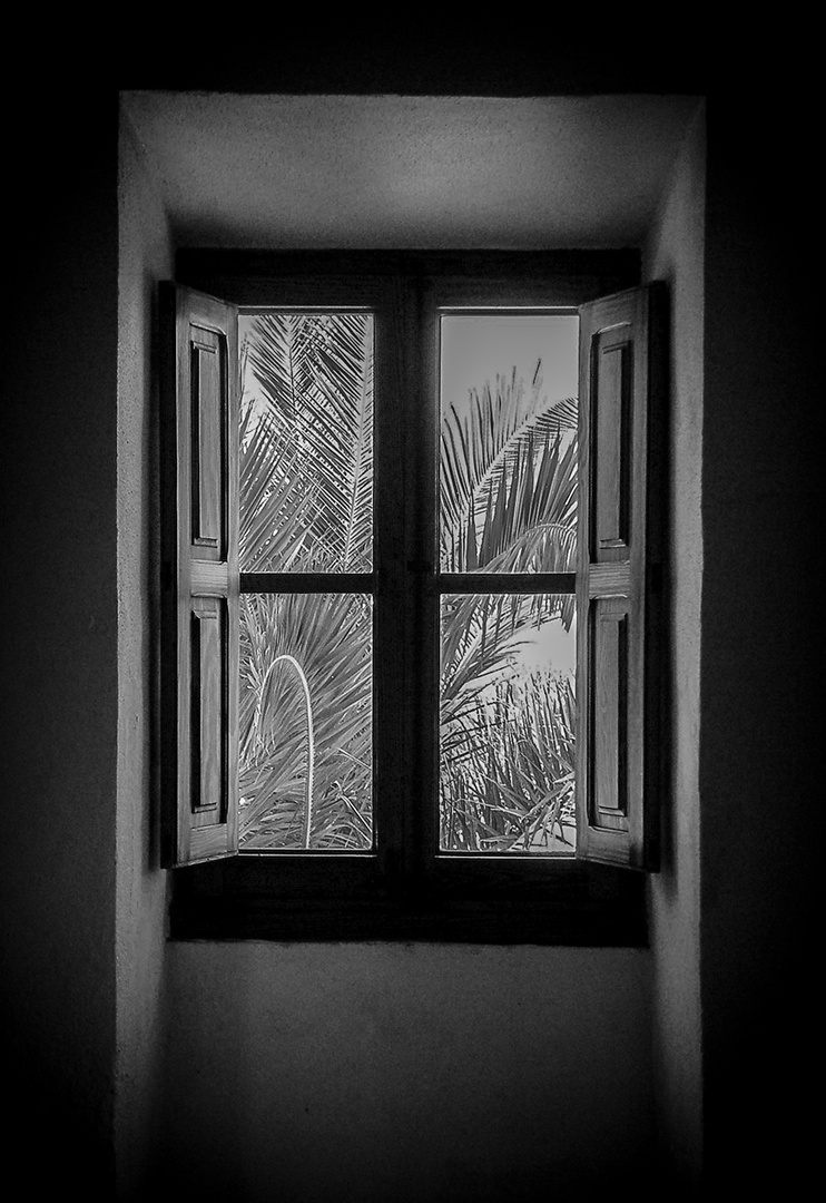 Fenster auf Mallorca