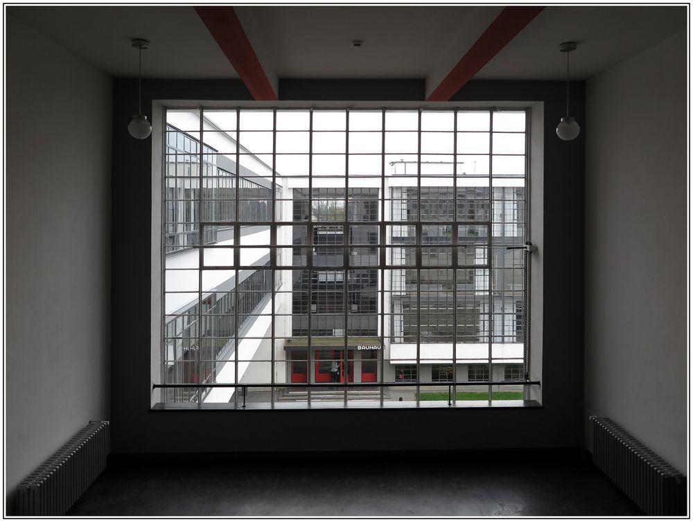 Fenster Bauhaus Dessau Foto &amp; Bild deutschland