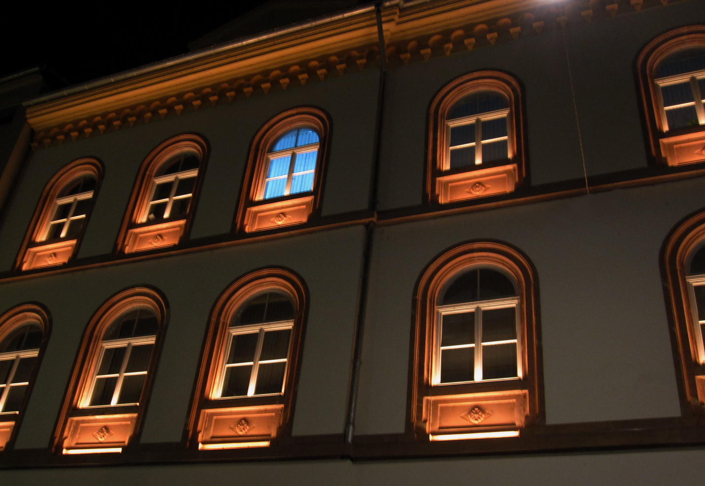 Fenster bei Nacht in Heidelberg