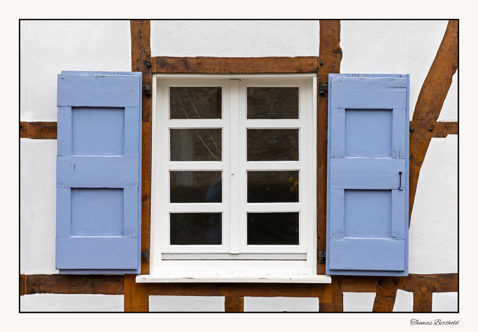 Fenster blau