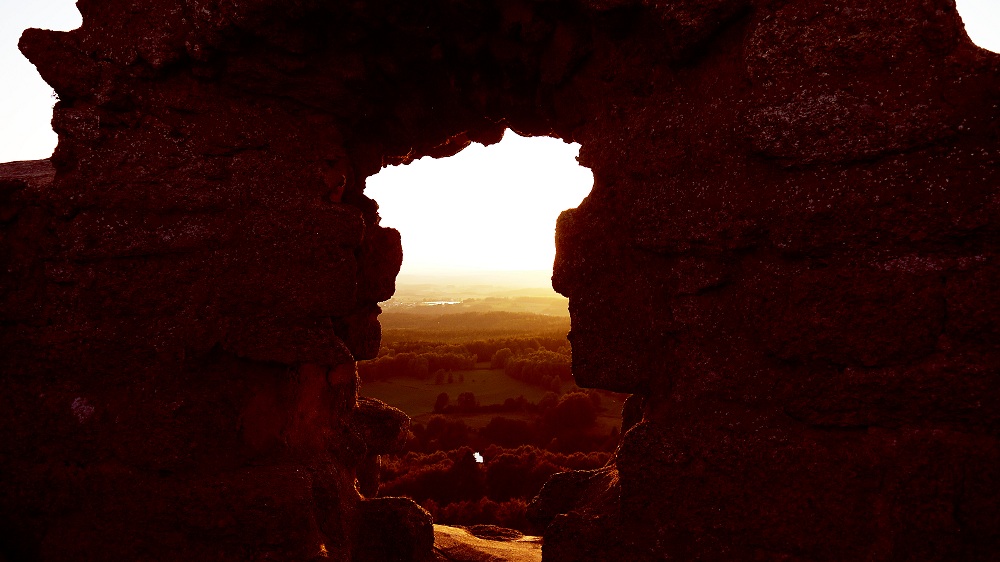 Fenster der Burgruine Flossenbürg