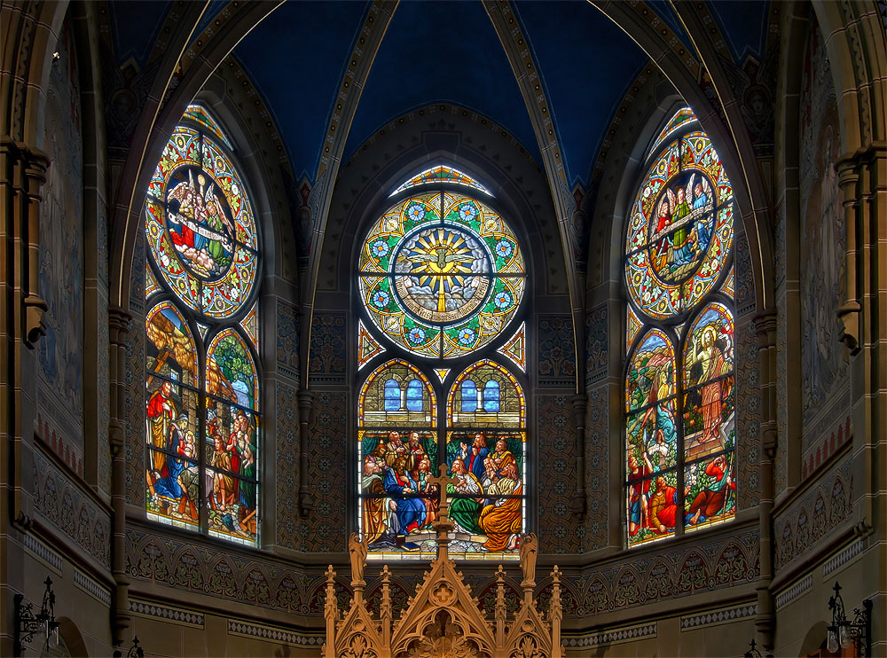 Fenster der Luther Kirche Foto &amp; Bild architektur