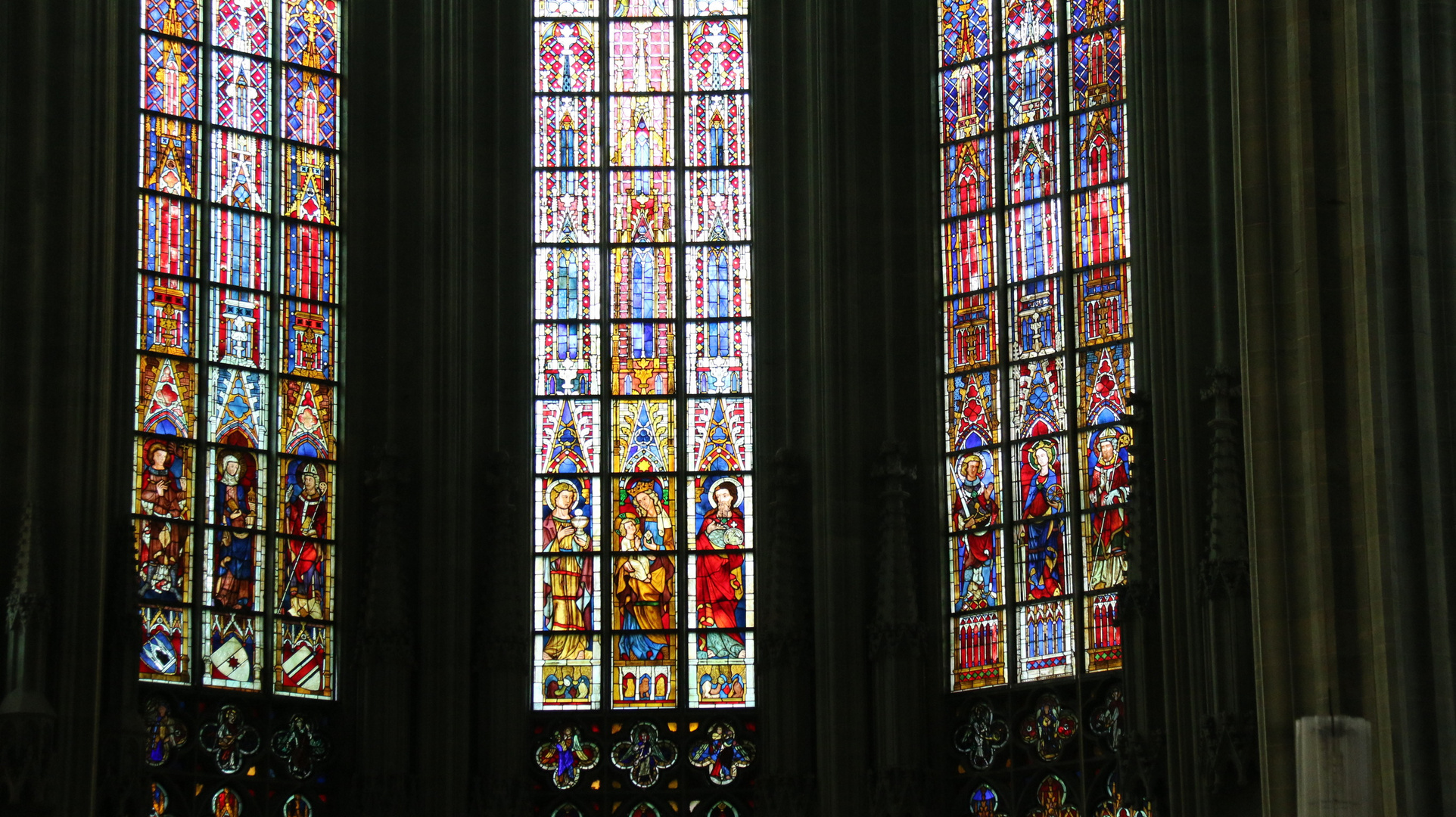 Fenster der Wiesenkirche/ Teilansicht