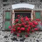 Fenster eines Bauernhauses in Untereching