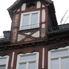 Fenster eines Fachwerkhauses in Marburg