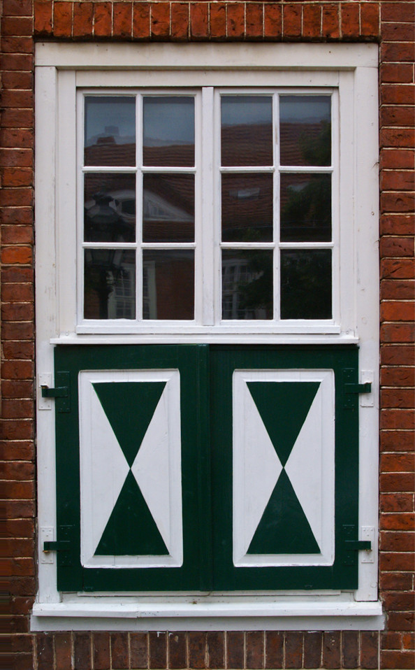 Fenster im Holländischen Viertel in Potsdam