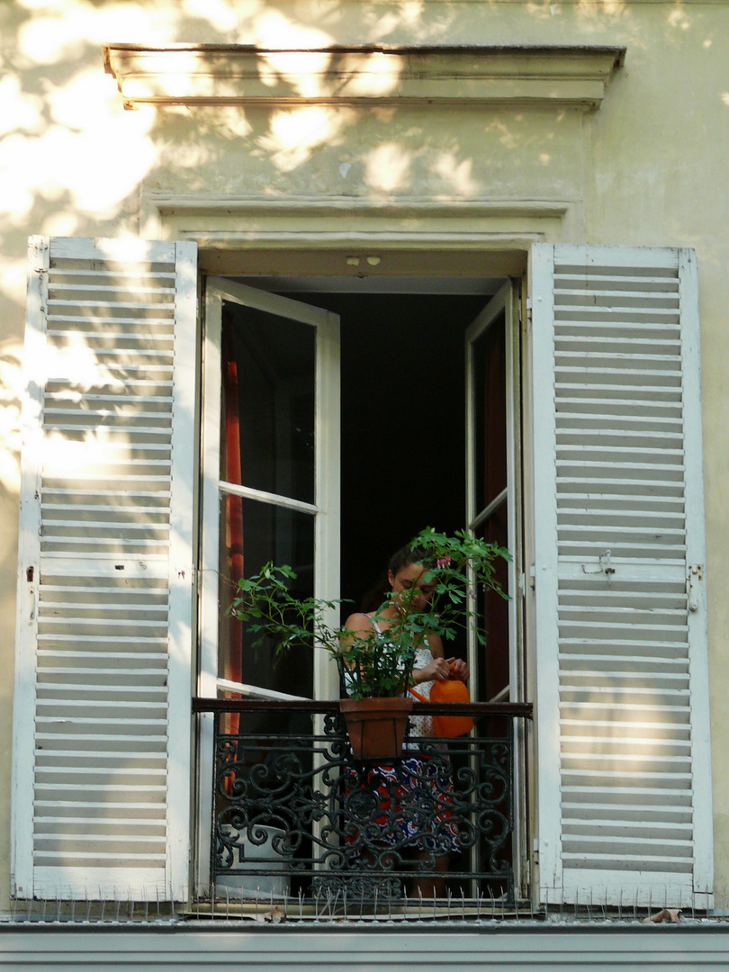 Fenster im Pariser Künstlerviertel "Montmartre"