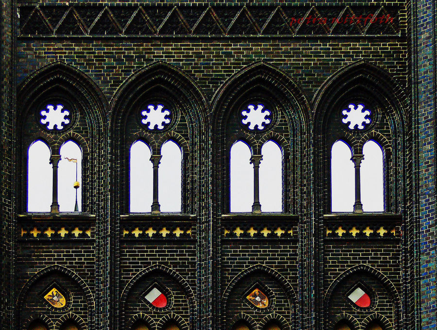 &quot;Fenster&quot; im Rathaus zu Lübeck Foto &amp; Bild deutschland