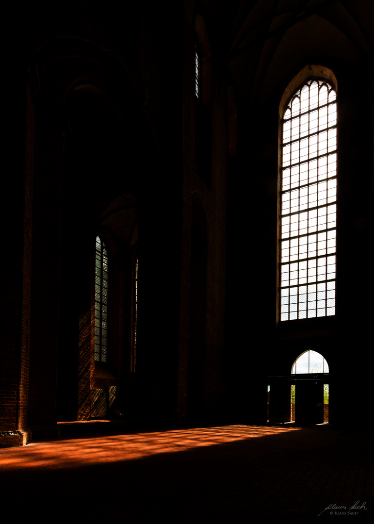 Fenster im St. Georgen Kirche in Wismar