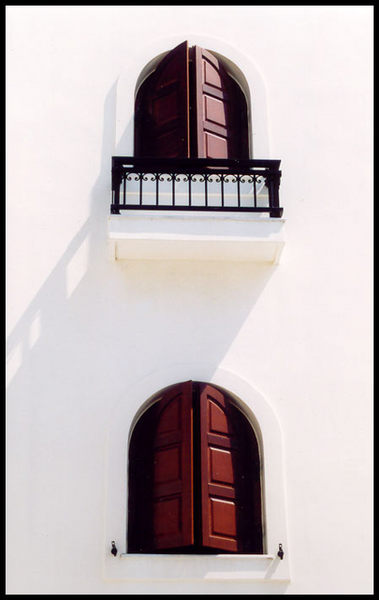 Fenster im weißen Meer