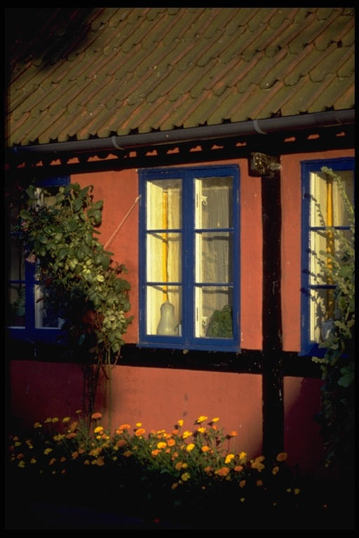 Fenster in altem Bornholmer Haus