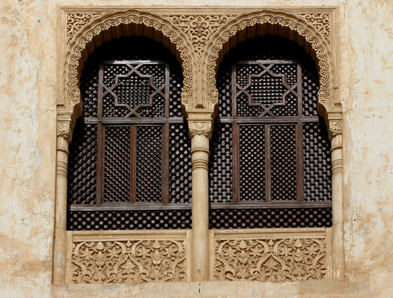 Fenster in der Alhambra Granada