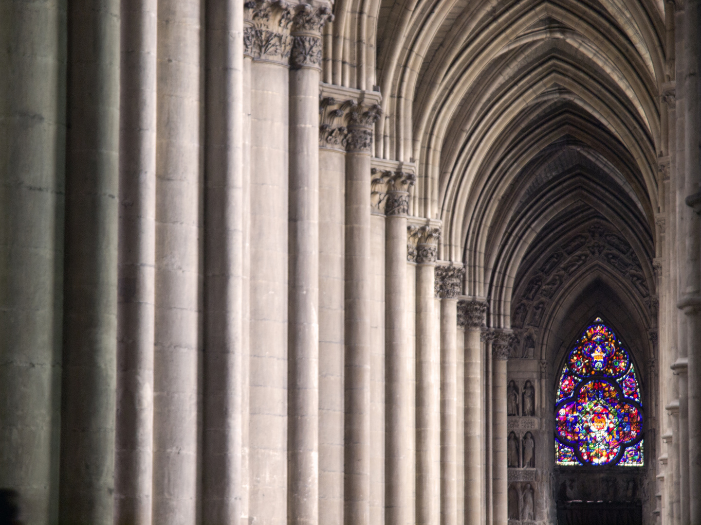 Fenster in der Kathedrale von Reims