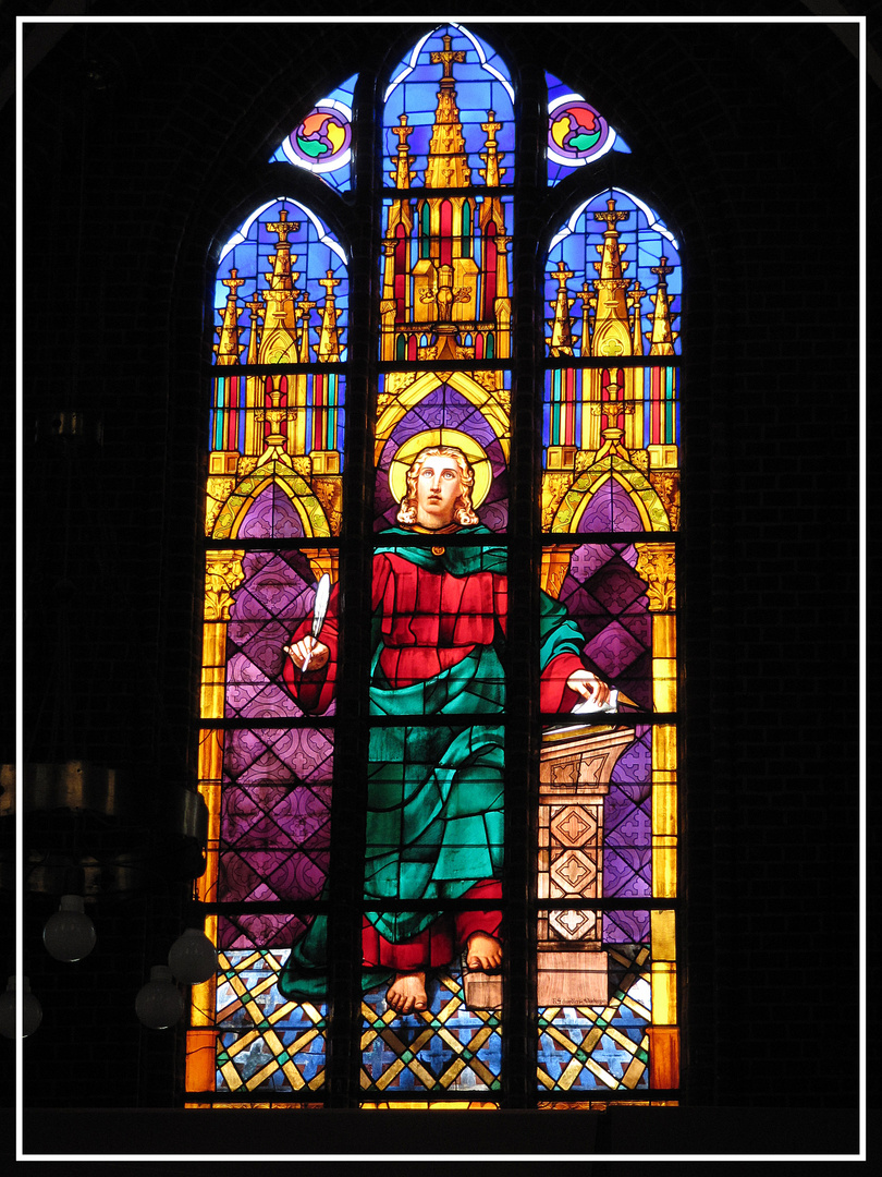 Fenster in der Nikolaikirche in Lüneburg Foto &amp; Bild
