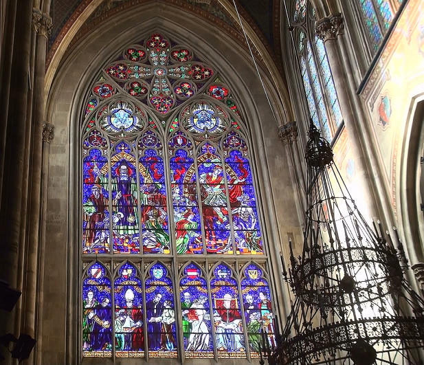 Fenster in der Votivkirche Wien Foto &amp; Bild architektur