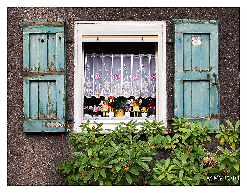 Fenster in einer alten Siedlung