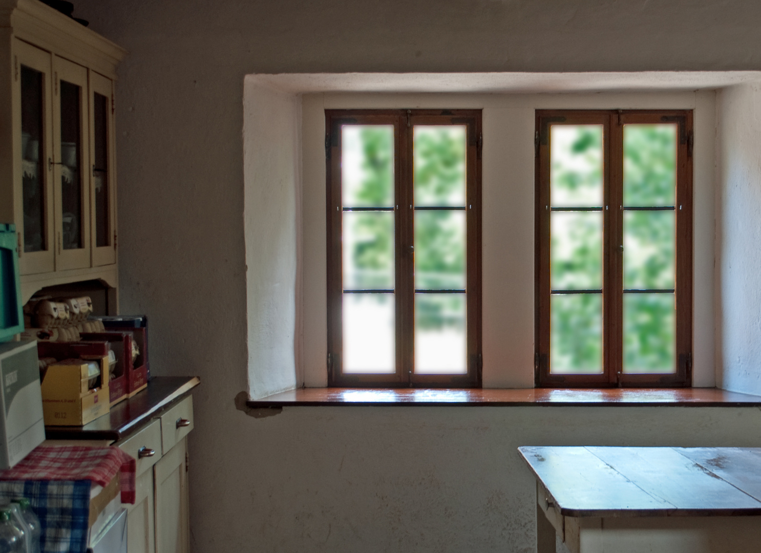 Fenster in historischer Küche