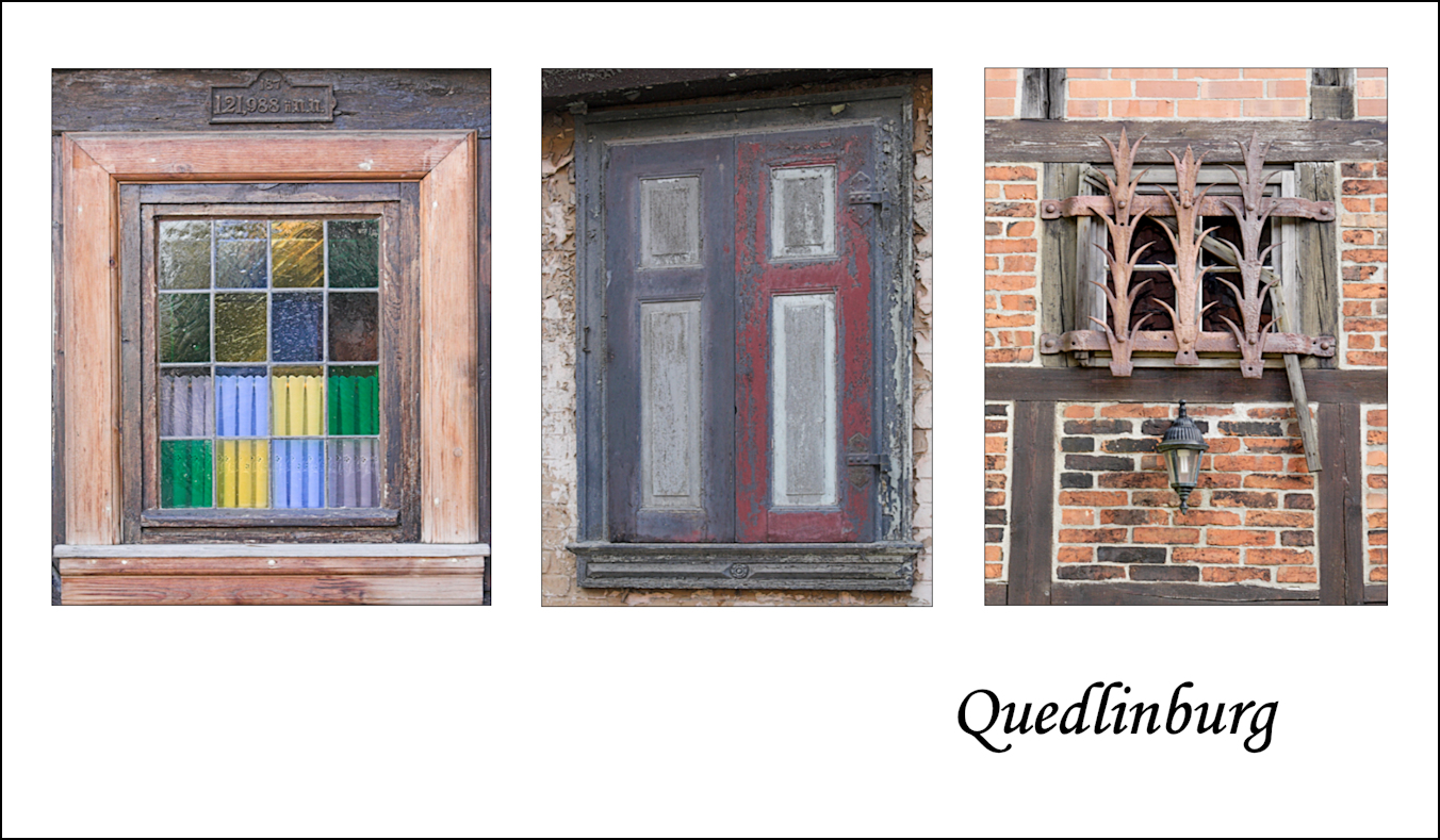 Fenster in Quedlinburg