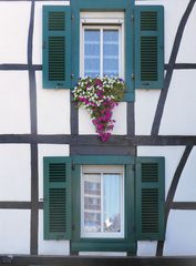 Fenster und Fachwerk