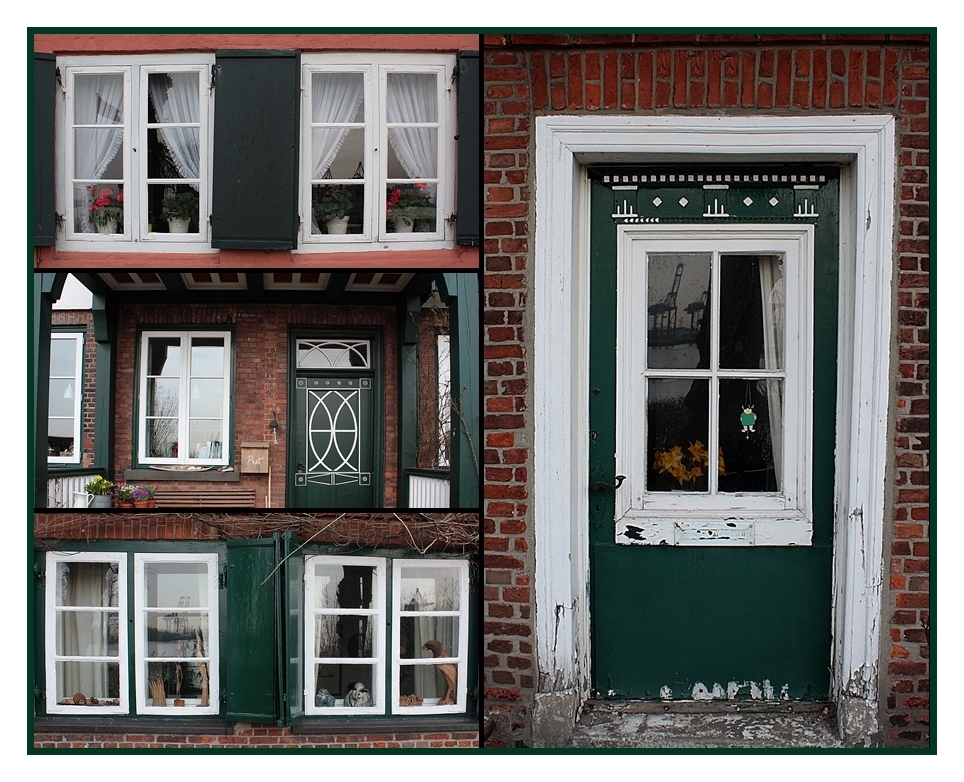 Fenster und Türen-Kapitänshäuschen in Övelgönne Hamburg