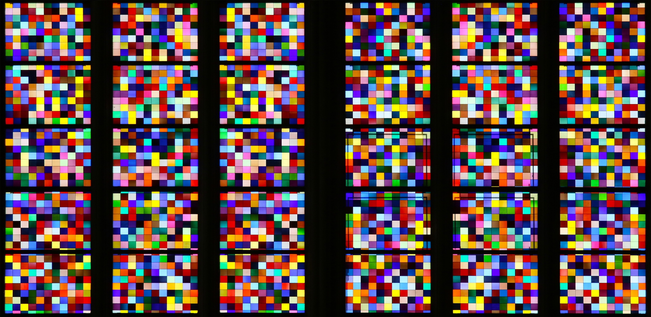 Fenster von Gerhard Richter im Kölner Dom (Ausschnitt