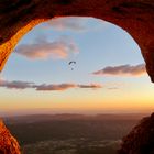 Fenster zum Sonnenuntergang 