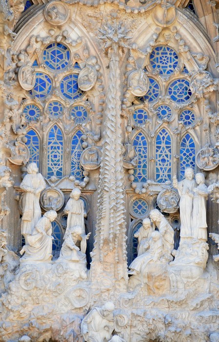 -Fensterausschnitt Sagrada Familia-