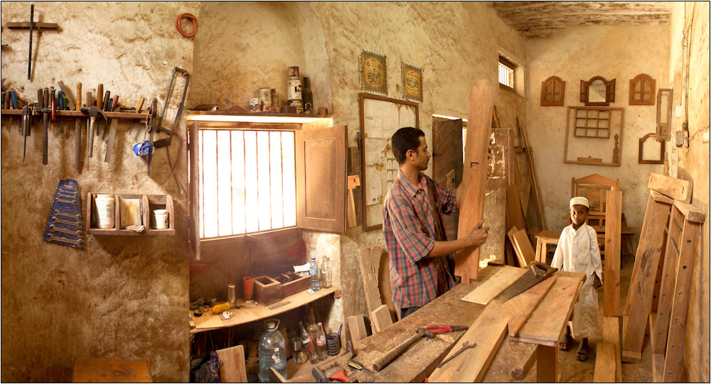 Fensterbau in Lamu