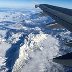 Fensterblick auf die Schneelandschaft