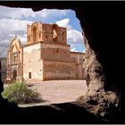 Fensterblick auf dieTumacacori Mission