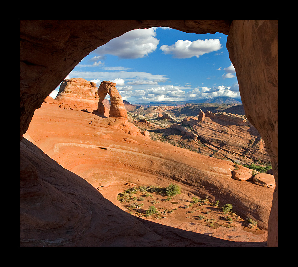 Fensterblick zum Delicate Arch