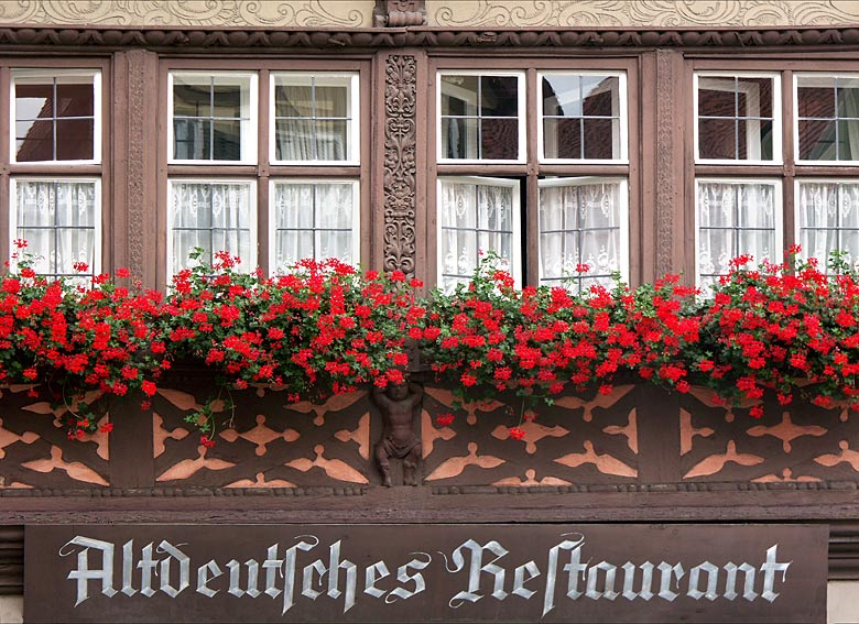 Fensterfassade Dinkelsbühl