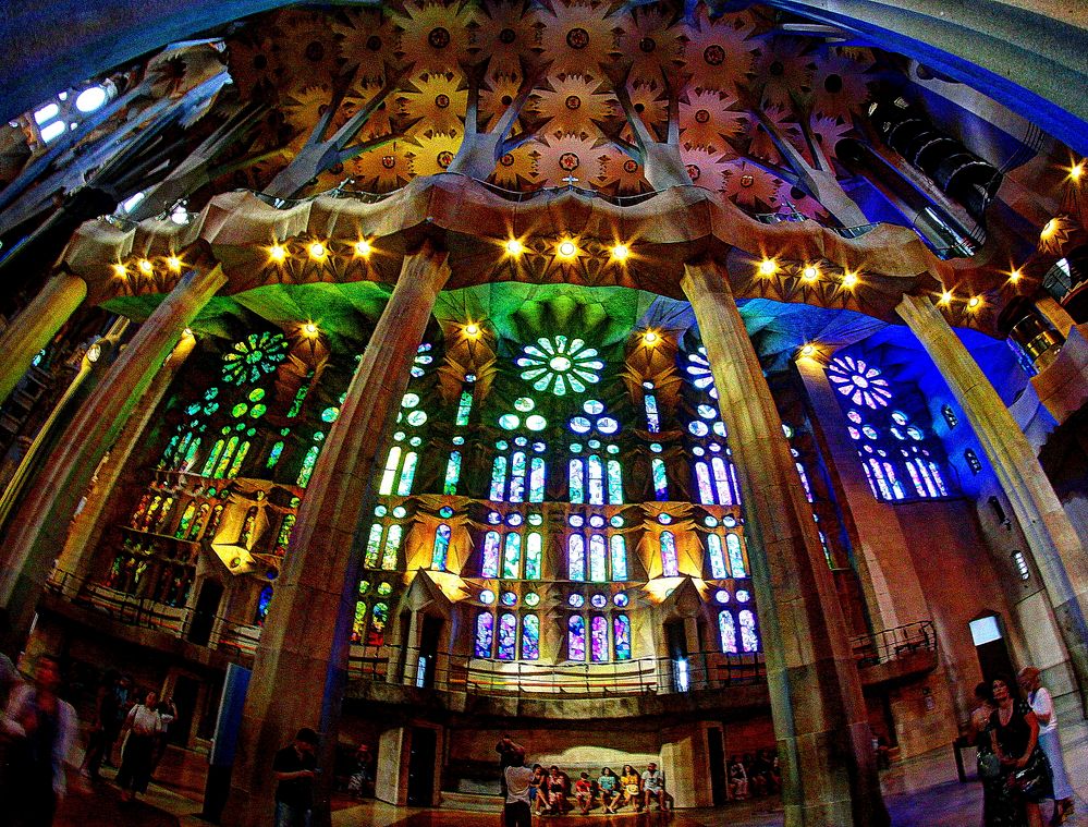 Fensterfront Sagrada Familia