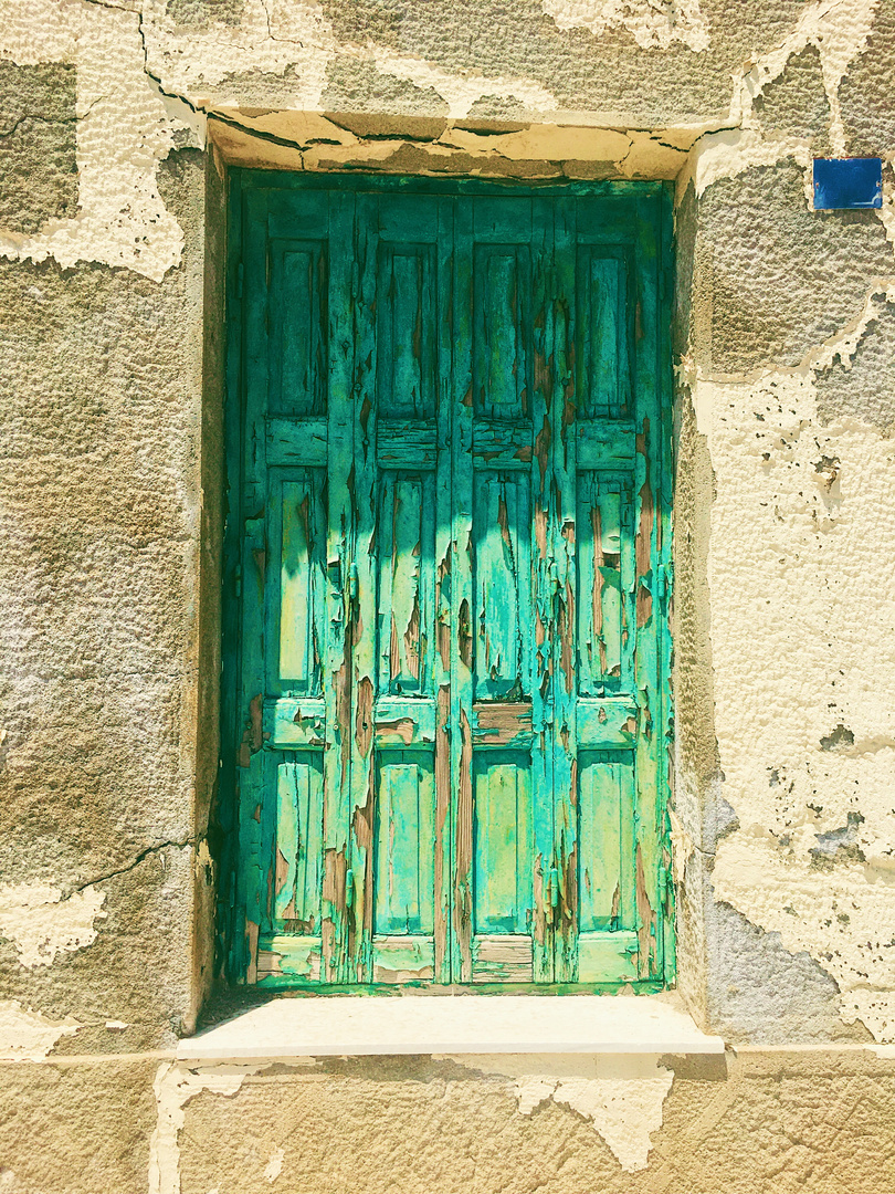 Fensterladen in der Altstadt von Ierapetra, Kreta