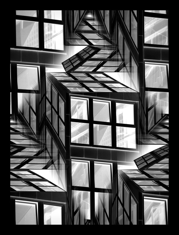 Fensterphantasie Monochrom