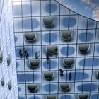 Fensterputzer Elbphilharmonie