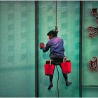 Fensterputzer in China 