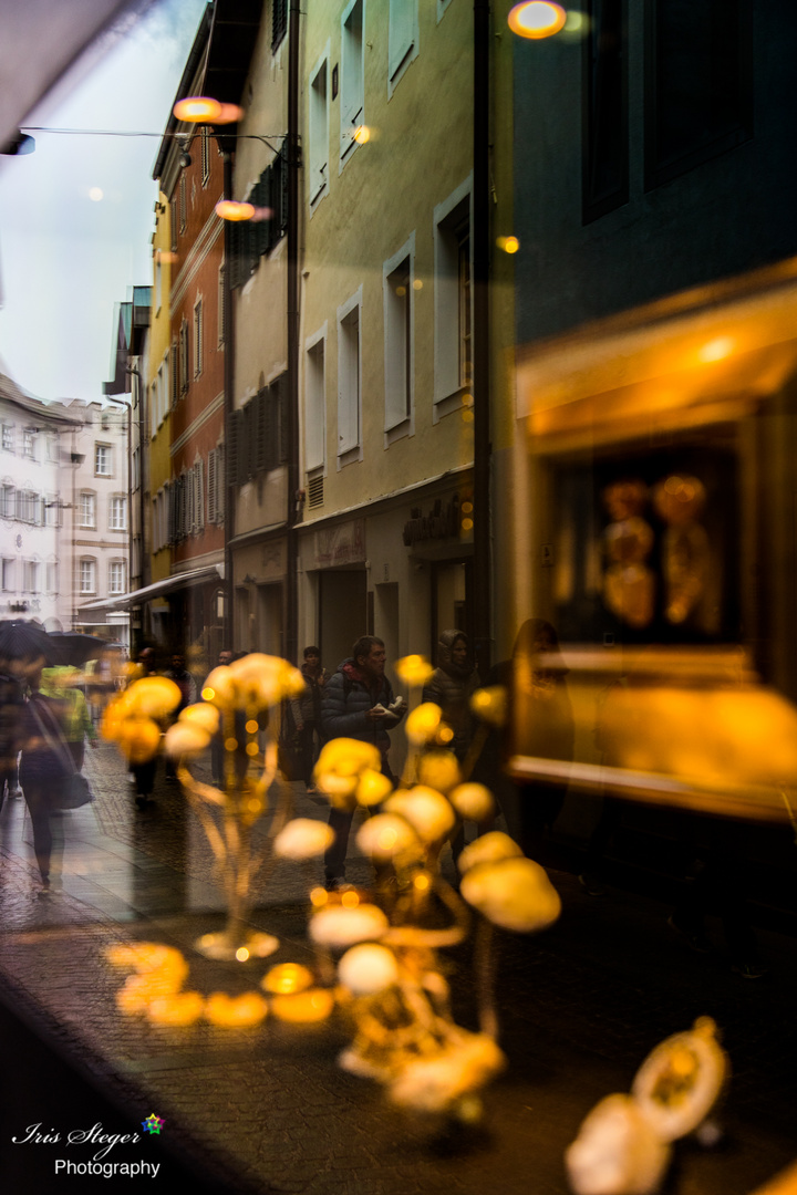 Fensterspigelung Altstadt Bruneck