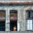 Fensterszene in Havanna