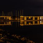 Ferienhäuschen auf dem Wasser 