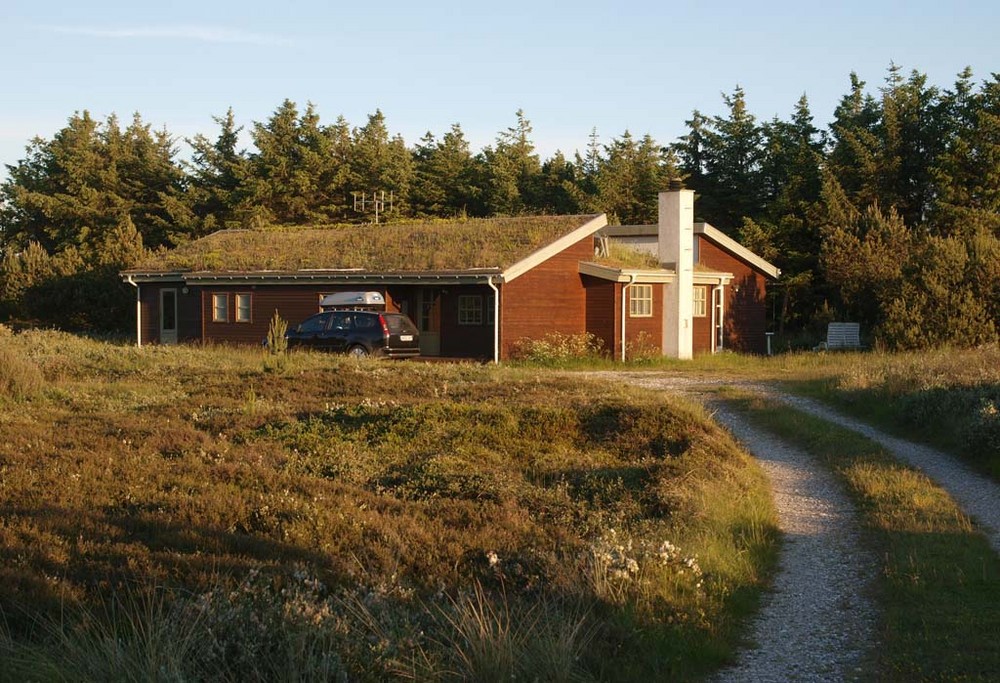 Ferienhaus in der Abendsonne