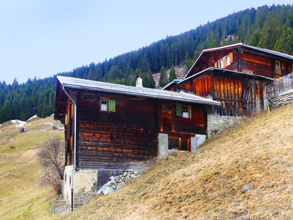 Ferienhaus vom Steilhang her